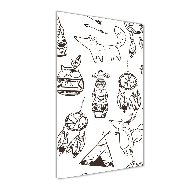 Bild aus glas vertikales Indischer Hintergrund