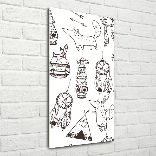 Bild aus glas vertikales Indischer Hintergrund