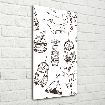 Bild aus glas vertikales Indischer Hintergrund