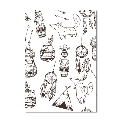 Bild aus glas vertikales Indischer Hintergrund