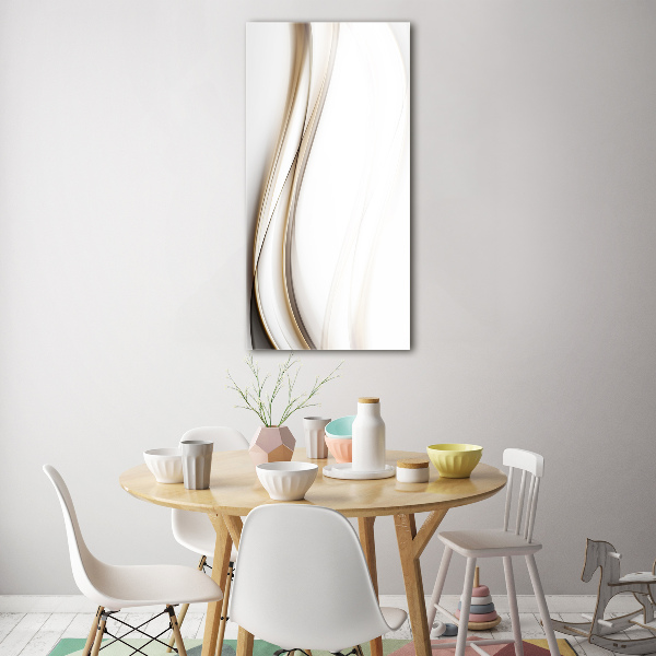 Foto auf glas vertikales Abstrakte Welle