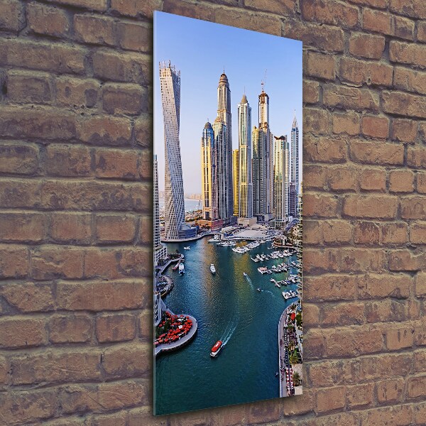 Bild aus glas vertikales Dubai Creek