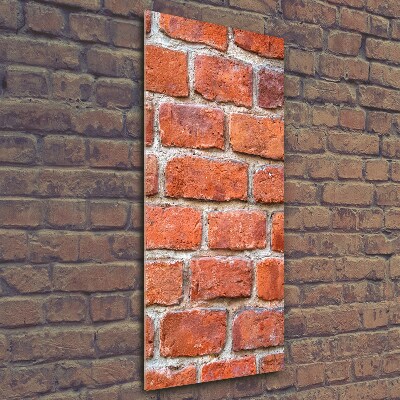 Foto auf glas vertikales Ziegelmauer