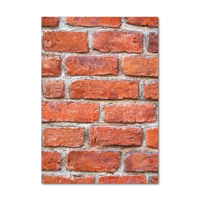 Foto auf glas vertikales Ziegelmauer