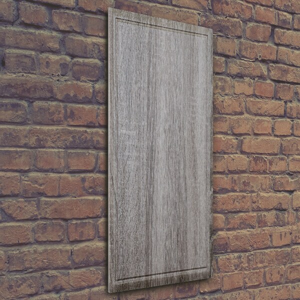 Bild aus glas vertikales Holz