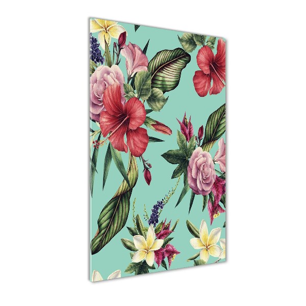 Bild aus glas vertikales Hawaiianisches Muster