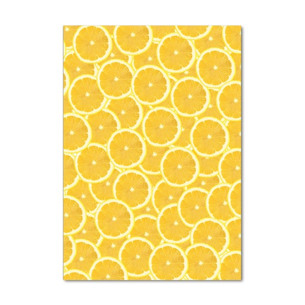 Foto auf glas vertikales Zitronen