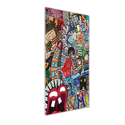 Bild aus glas vertikales Musikalische Collage