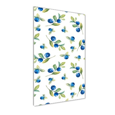 Glasbild vertikales Beeren