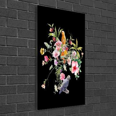 Bild aus glas vertikales Hawaiianisches Muster