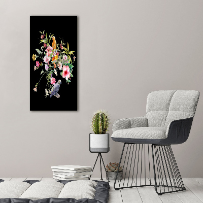 Bild aus glas vertikales Hawaiianisches Muster