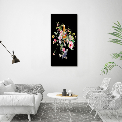 Bild aus glas vertikales Hawaiianisches Muster