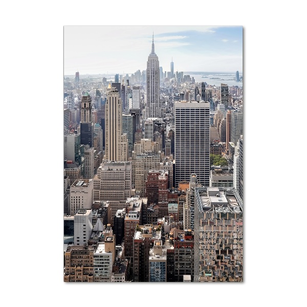 Bild aus glas vertikales New York