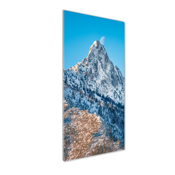 Glasbild vertikales Giewont Tatra Gebirge