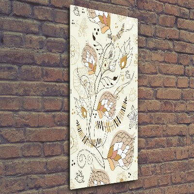 Foto auf glas vertikales Ornamente