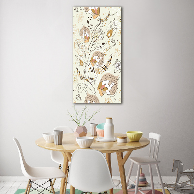 Foto auf glas vertikales Ornamente