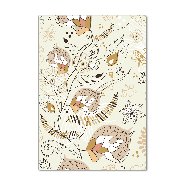 Foto auf glas vertikales Ornamente