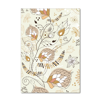 Foto auf glas vertikales Ornamente