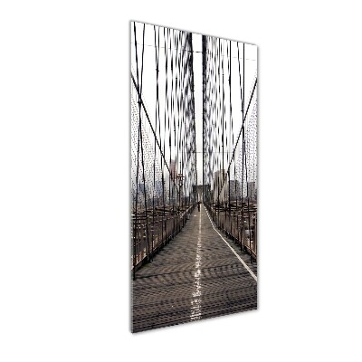 Foto auf glas vertikales Brooklyn Bridge