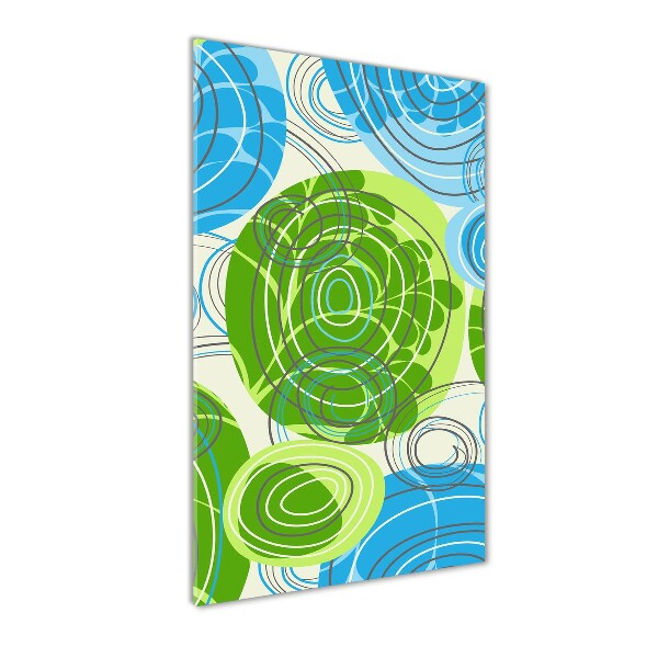 Glasbild vertikales Abstraktion