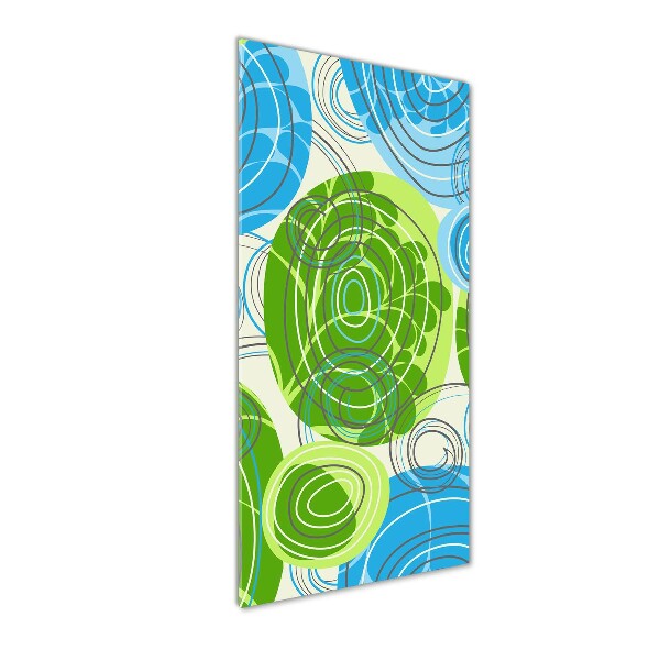 Glasbild vertikales Abstraktion