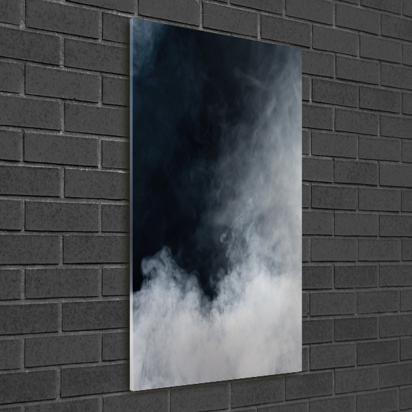 Foto auf glas vertikales Weißer Rauch
