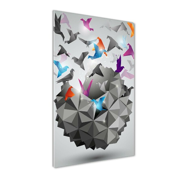 Foto auf glas vertikales Papierfreiheit