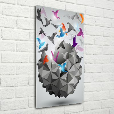 Foto auf glas vertikales Papierfreiheit