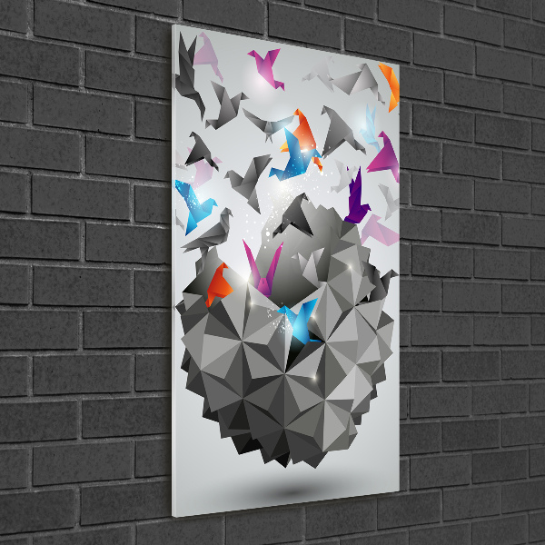 Foto auf glas vertikales Papierfreiheit