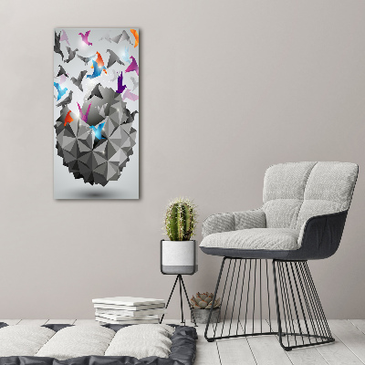 Foto auf glas vertikales Papierfreiheit