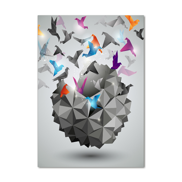 Foto auf glas vertikales Papierfreiheit