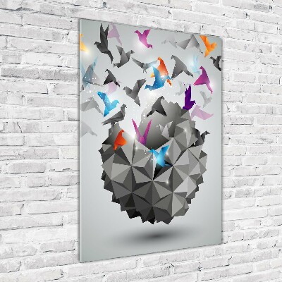 Foto auf glas vertikales Papierfreiheit