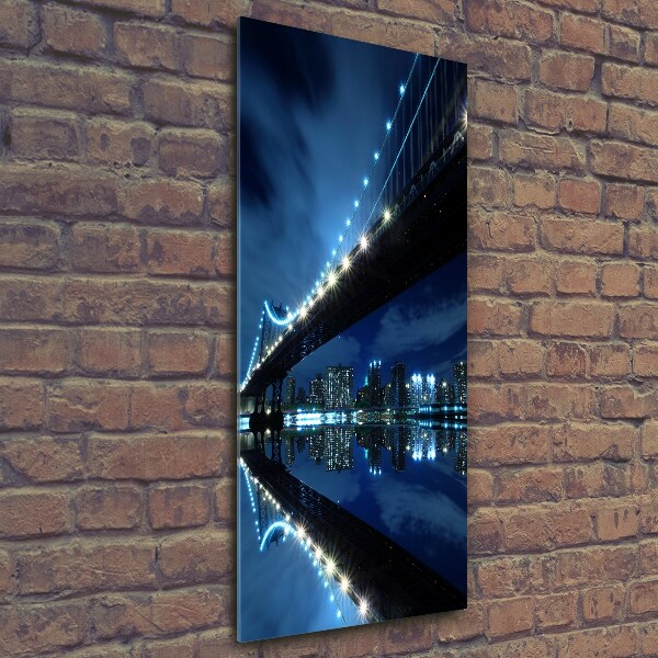 Bild aus glas vertikales Manhattan, New York