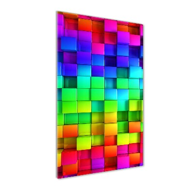 Bild aus glas vertikales Bunte Schachteln