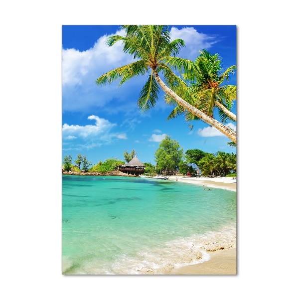 Foto auf glas vertikales Tropischer Strand