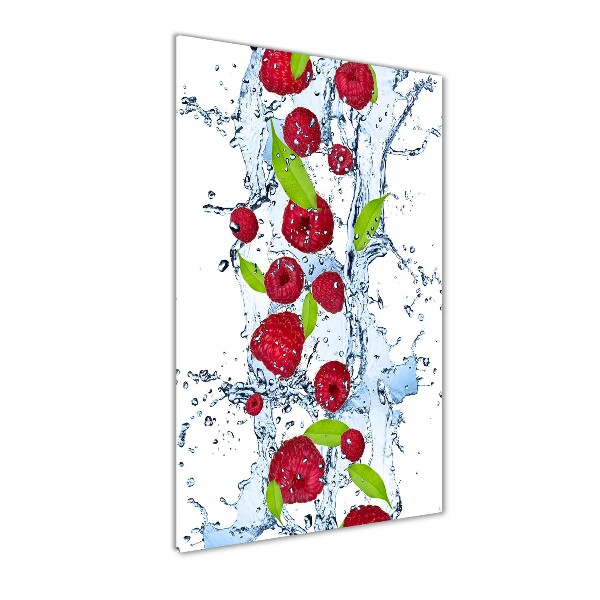 Foto auf glas vertikales Himbeeren