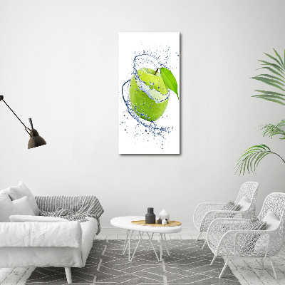 Bild aus glas vertikales Grüne Äpfel