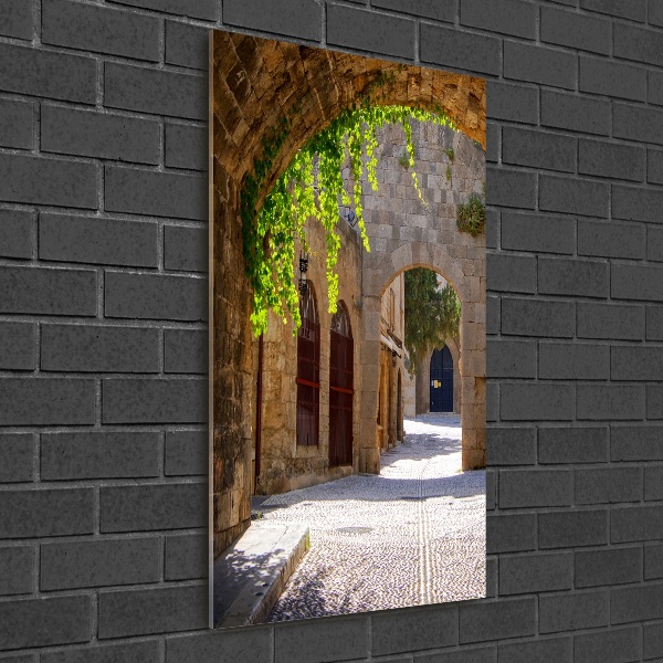 Bild aus glas vertikales Charmante Straßen
