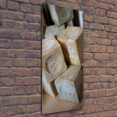 Foto auf glas vertikales Seife