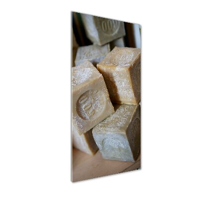 Foto auf glas vertikales Seife