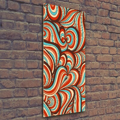 Bild aus glas vertikales Wirbelmuster