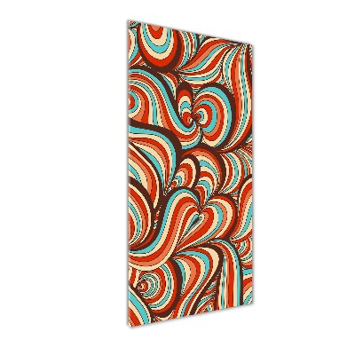 Bild aus glas vertikales Wirbelmuster