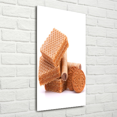 Glasbild vertikales Cookies