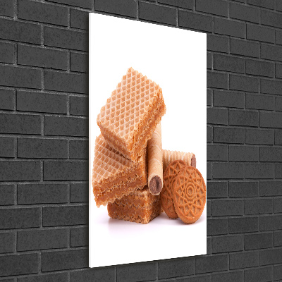 Glasbild vertikales Cookies