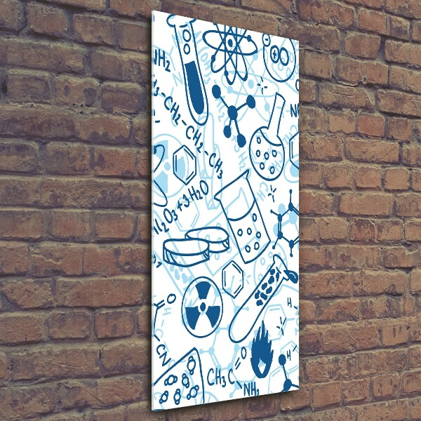 Foto auf glas vertikales Hintergrund in Chemie