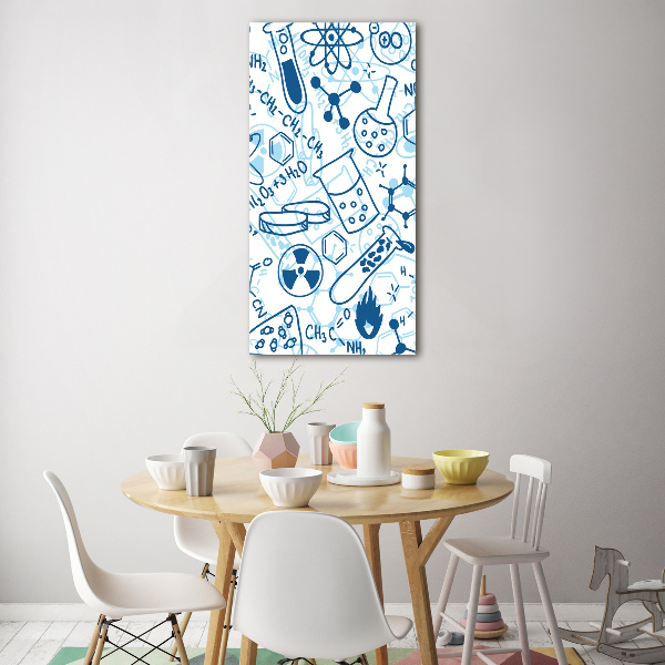 Foto auf glas vertikales Hintergrund in Chemie