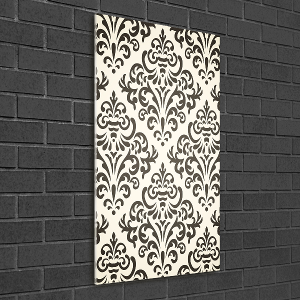 Glasbild vertikales Ornamenthintergrund