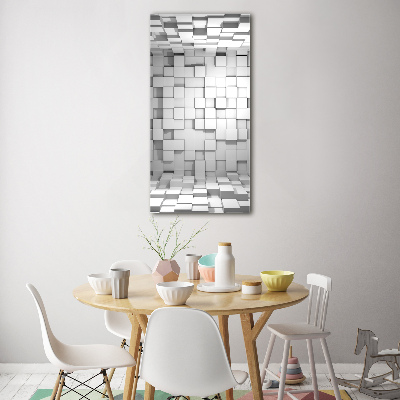 Foto auf glas vertikales Würfel