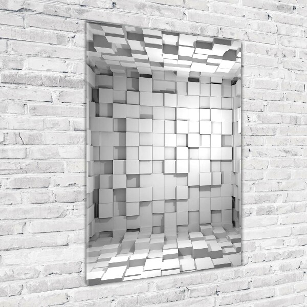 Foto auf glas vertikales Würfel