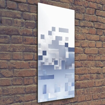 Foto auf glas vertikales Würfelabstraktion